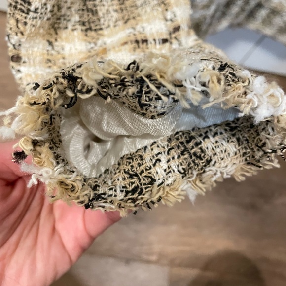 New Zara Checkered Texture Blazer Small - Picture 3 of 3